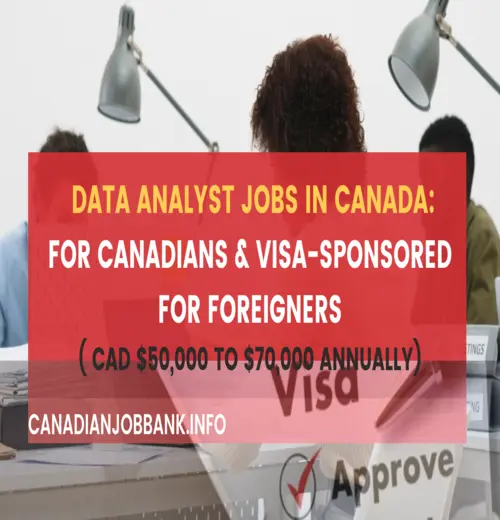 Data Analyst Jobs in Canada- FOR CANADIANS & Visa-Sponsored for Foreigners