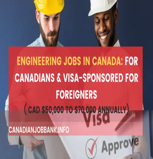 Engineering Jobs in Canada- FOR CANADIANS & Visa-Sponsored for Foreigners